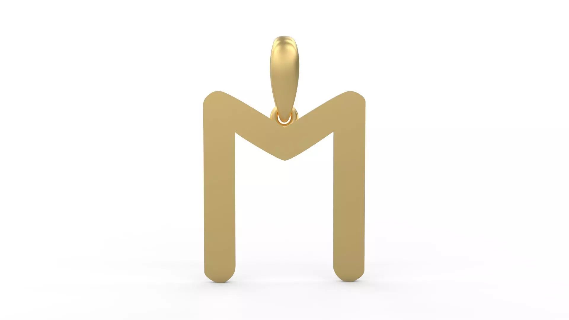 Initial Letters Pendant Transistor M 3D print model_0