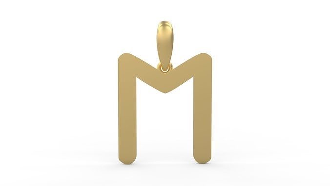 Initial Letters Pendant Transistor M 3D print model