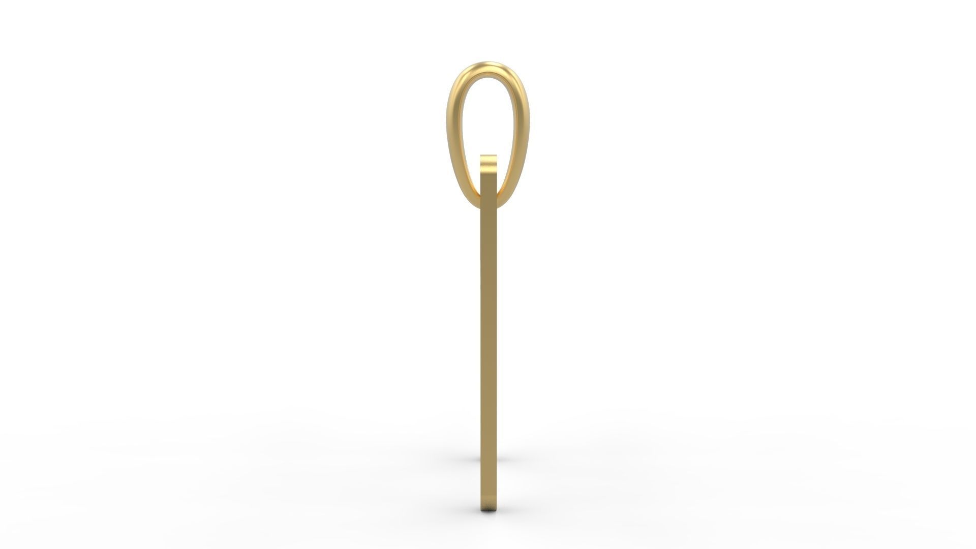 Initial Letters Pendant Transistor M 3D print model_2