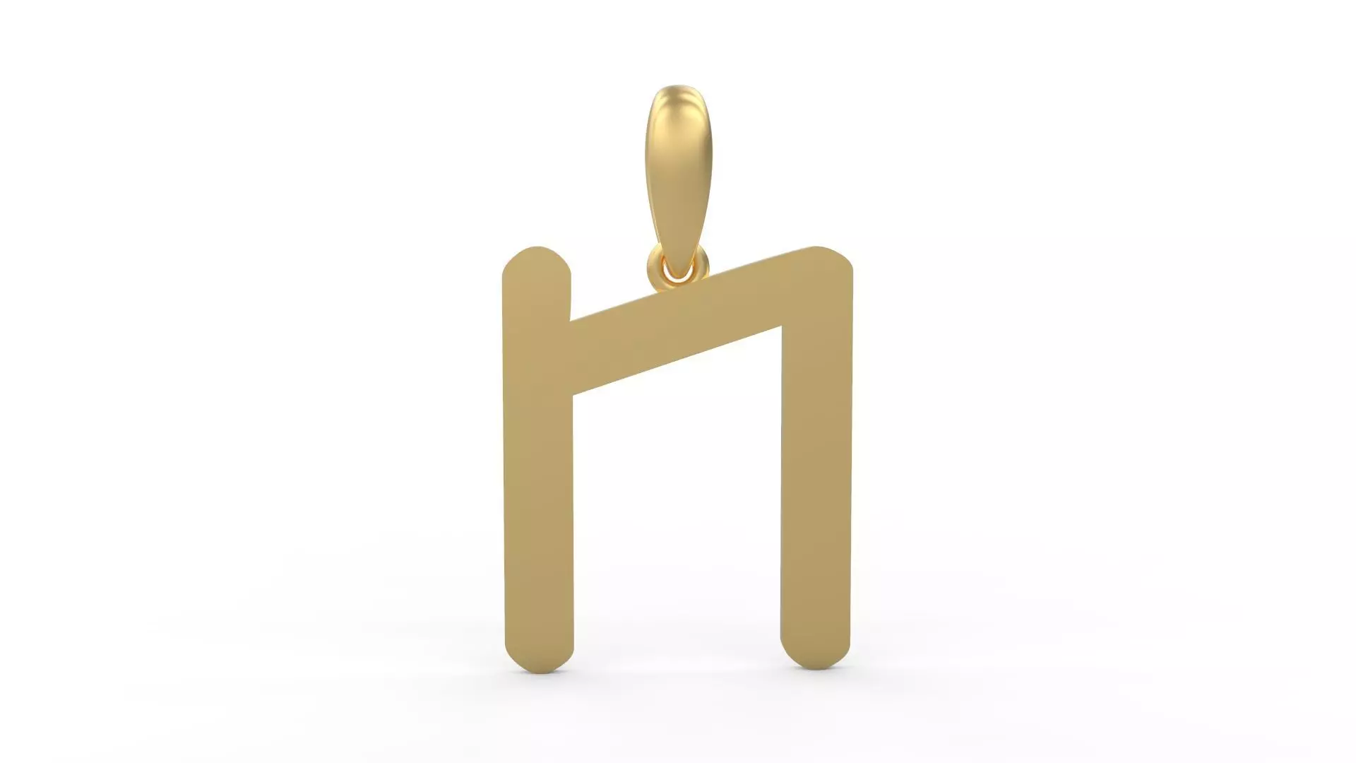 Initial Letters Pendant Transistor N 3D print model_0