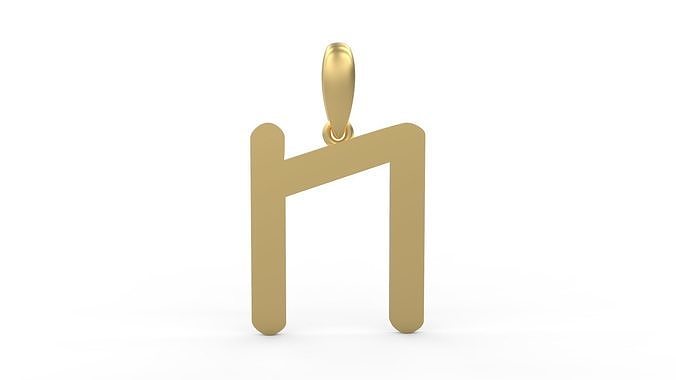 Initial Letters Pendant Transistor N 3D print model