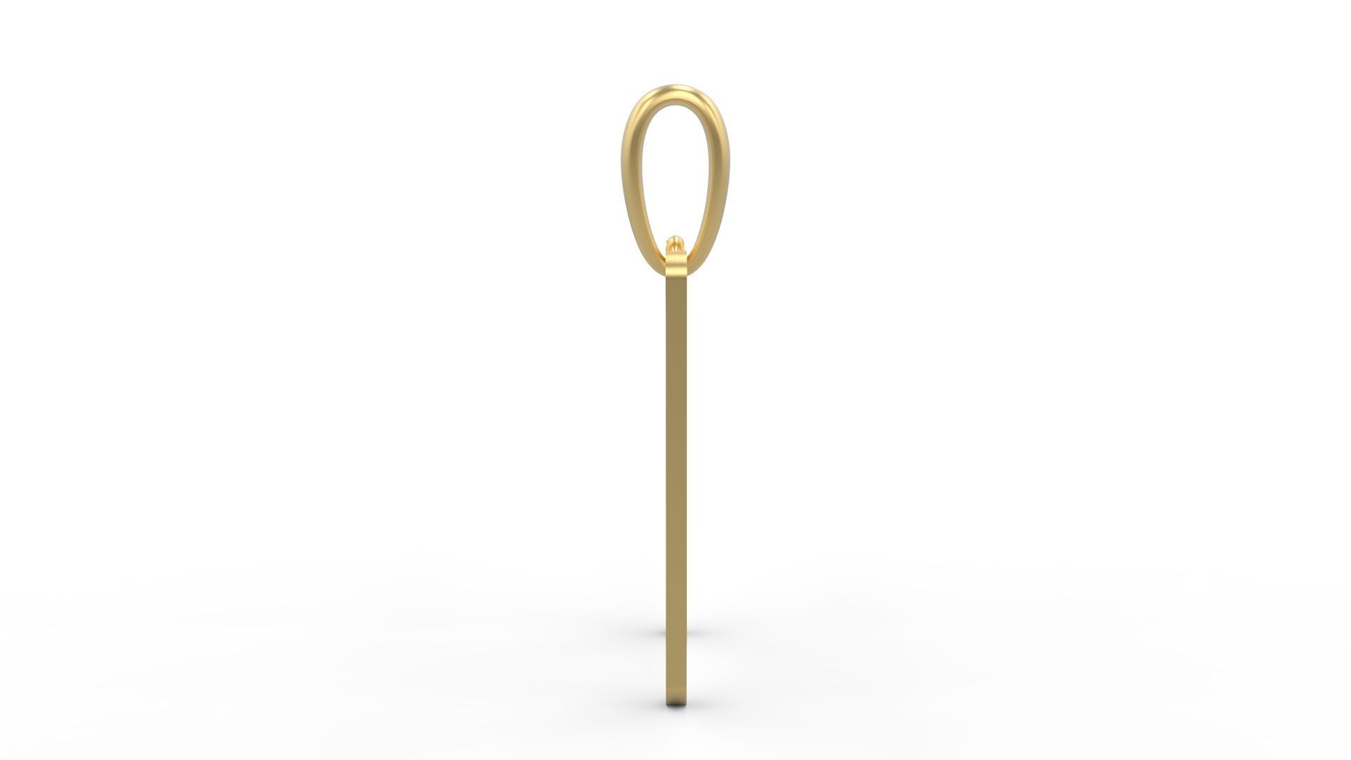 Initial Letters Pendant Transistor N 3D print model_2