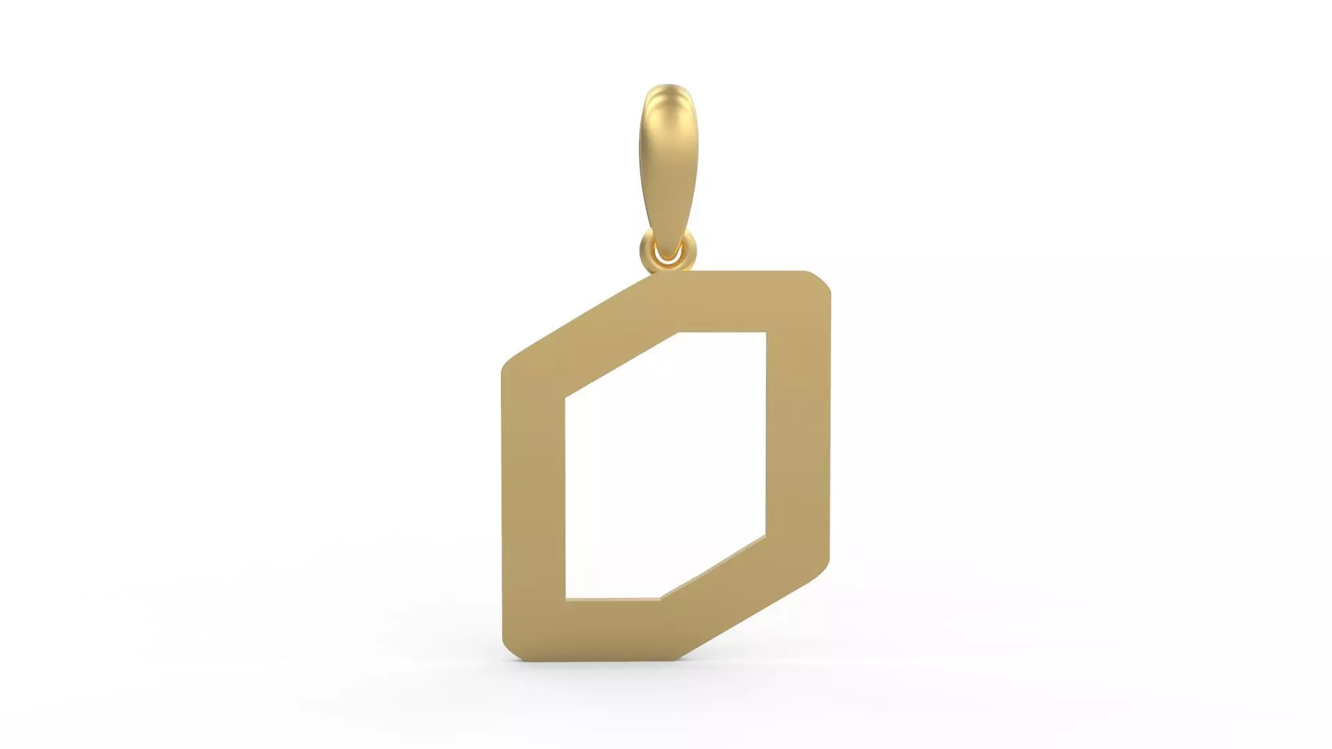 Initial Letters Pendant Transistor O 3D print model_0