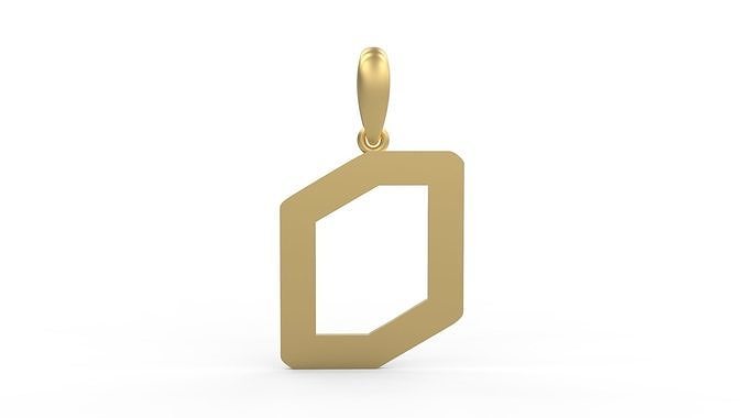 Initial Letters Pendant Transistor O 3D print model