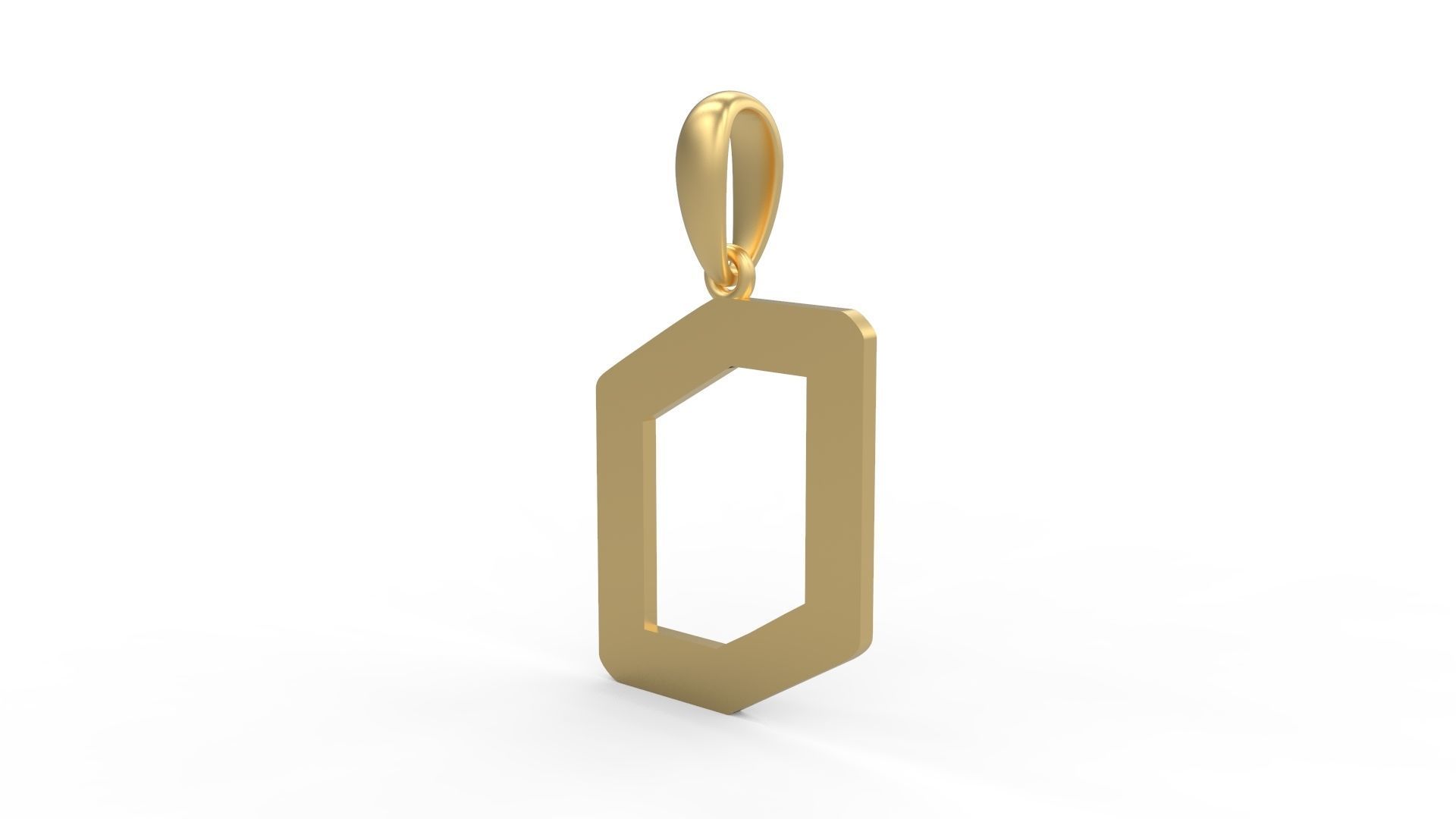 Initial Letters Pendant Transistor O 3D print model_1