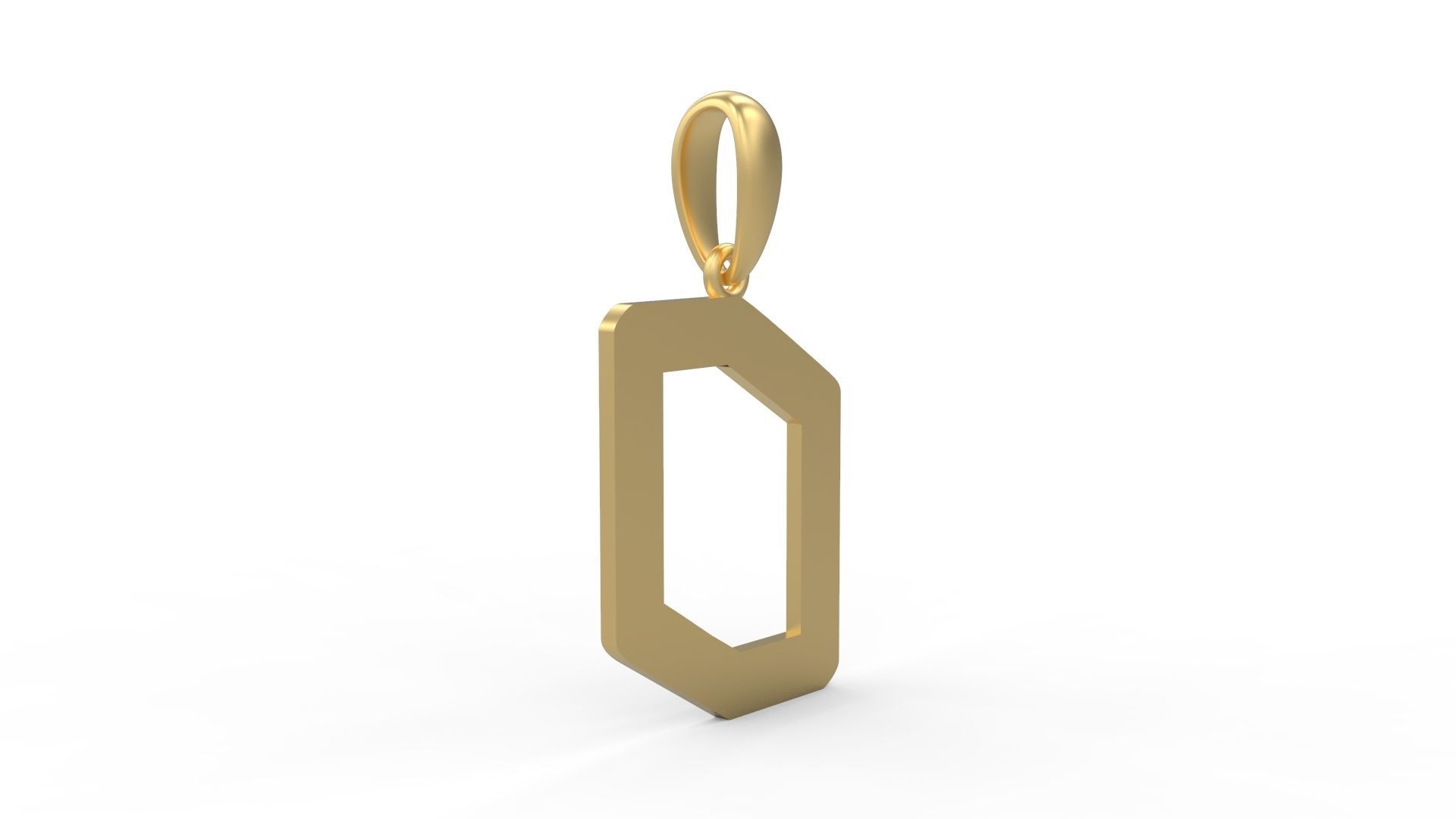 Initial Letters Pendant Transistor O 3D print model_3