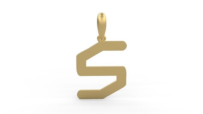 Initial Letters Pendant Transistor S 3D print model