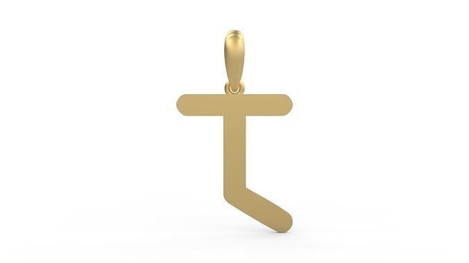 Initial Letters Pendant Transistor T 3D print model