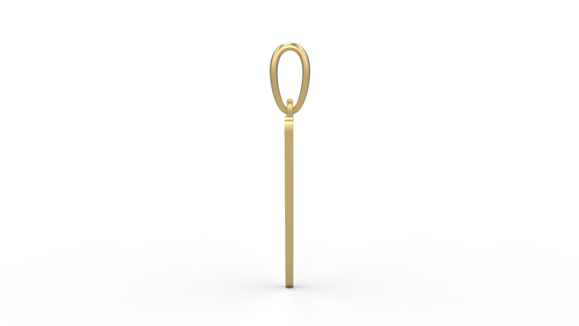 Initial Letters Pendant Transistor V 3D print model_2