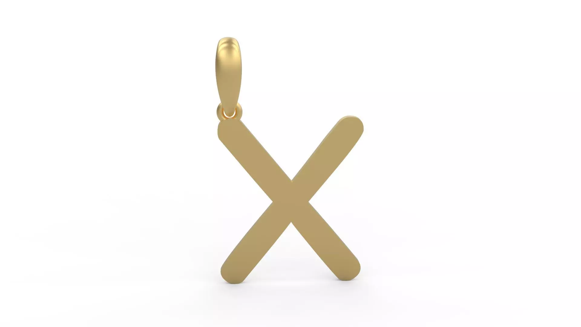 Initial Letters Pendant Transistor X 3D print model_0
