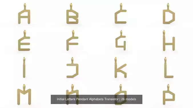 Initial Letters Pendant Alphabets Transistor