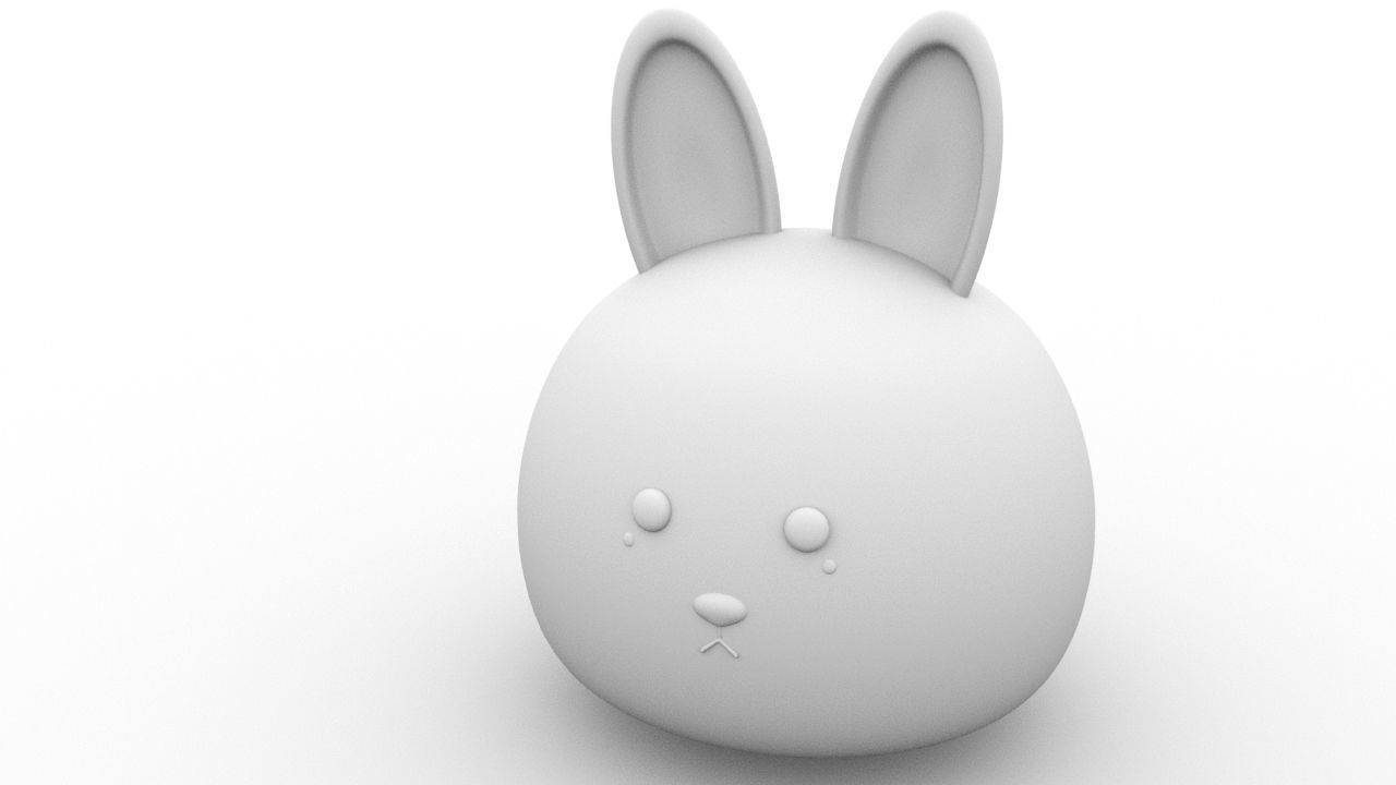 Little Bunny Low-poly 3D model_1