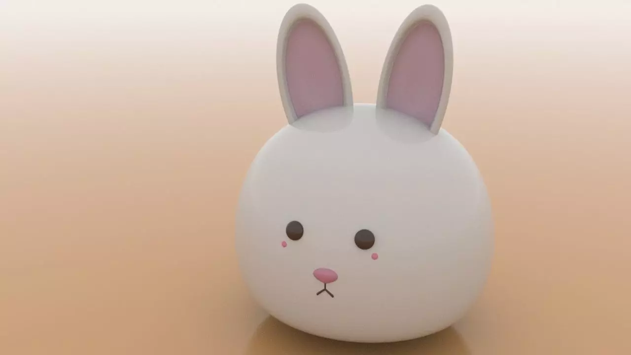 Little Bunny Low-poly 3D model_0