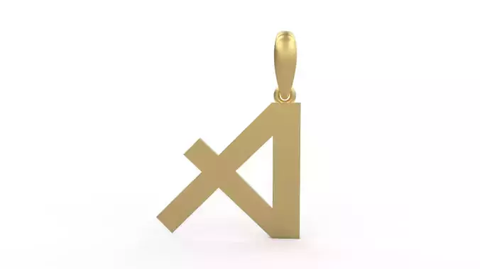 Initial Letters Pendant Iron Maiden A