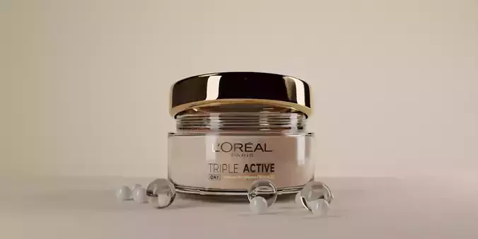 fully customizable Cosmetic Jar 3D model Low-poly 3D model