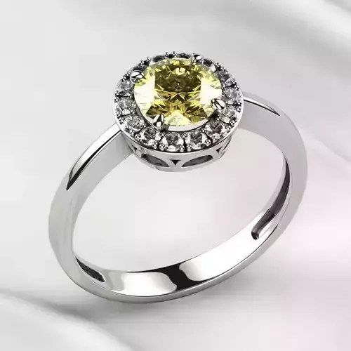 6mm Gemstone Gold Ring
