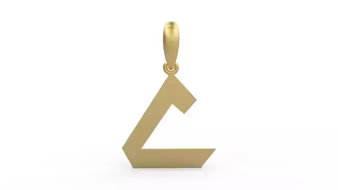 Initial Letters Pendant Iron Maiden C