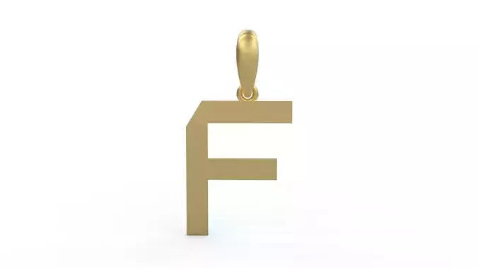 Initial Letters Pendant Iron Maiden F