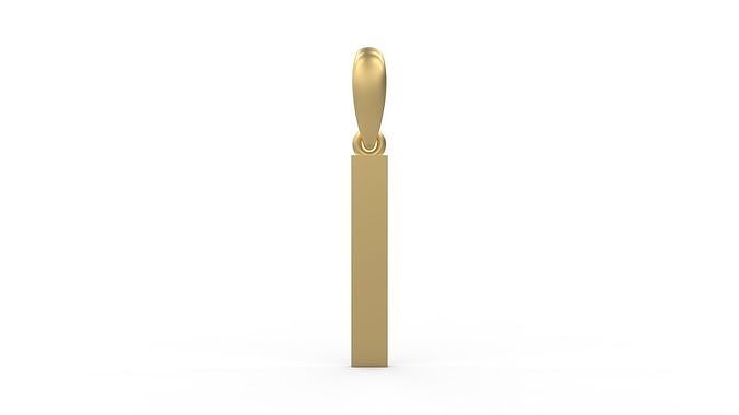 Initial Letters Pendant Iron Maiden I 3D print model