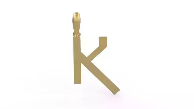 Initial Letters Pendant Iron Maiden K