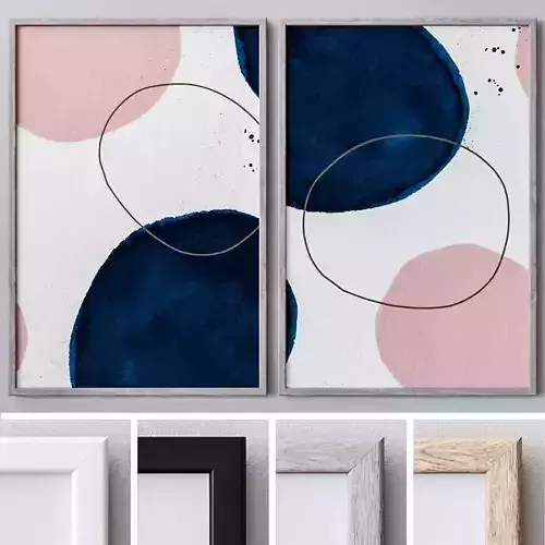 Set of large wall paintings  526