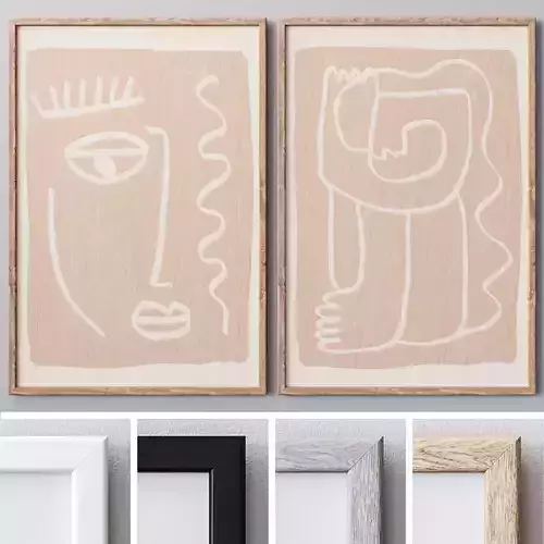 Set of large wall paintings  527