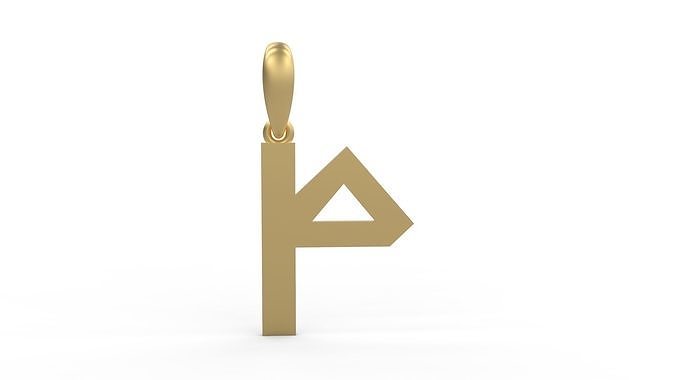 Initial Letters Pendant Iron Maiden P 3D print model