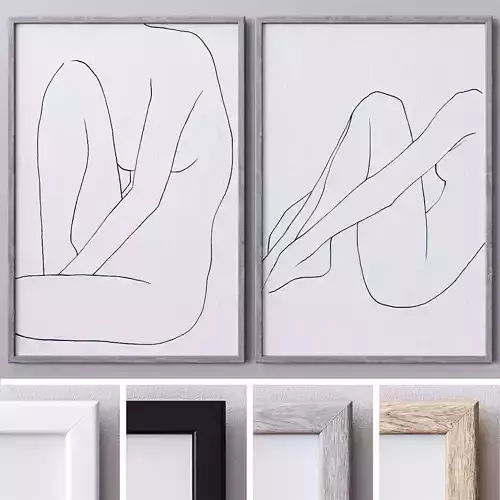 Set of large wall paintings  528