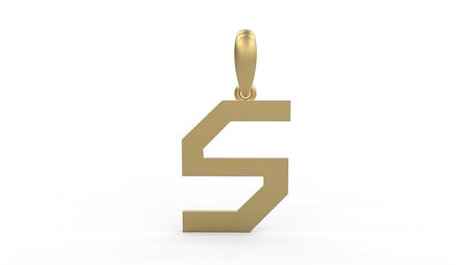 Initial Letters Pendant Iron Maiden S 3D print model