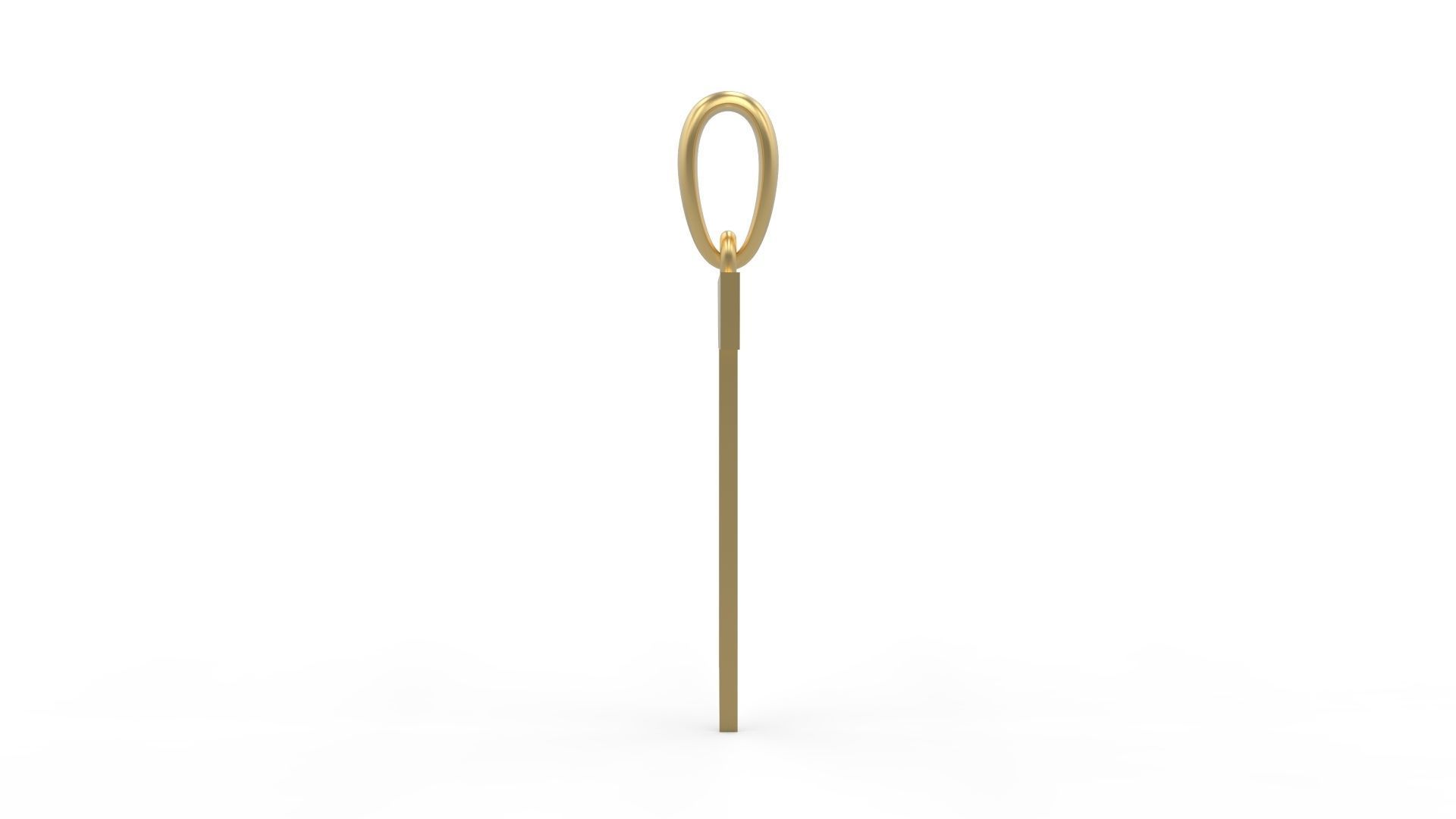 Initial Letters Pendant Iron Maiden T 3D print model_2