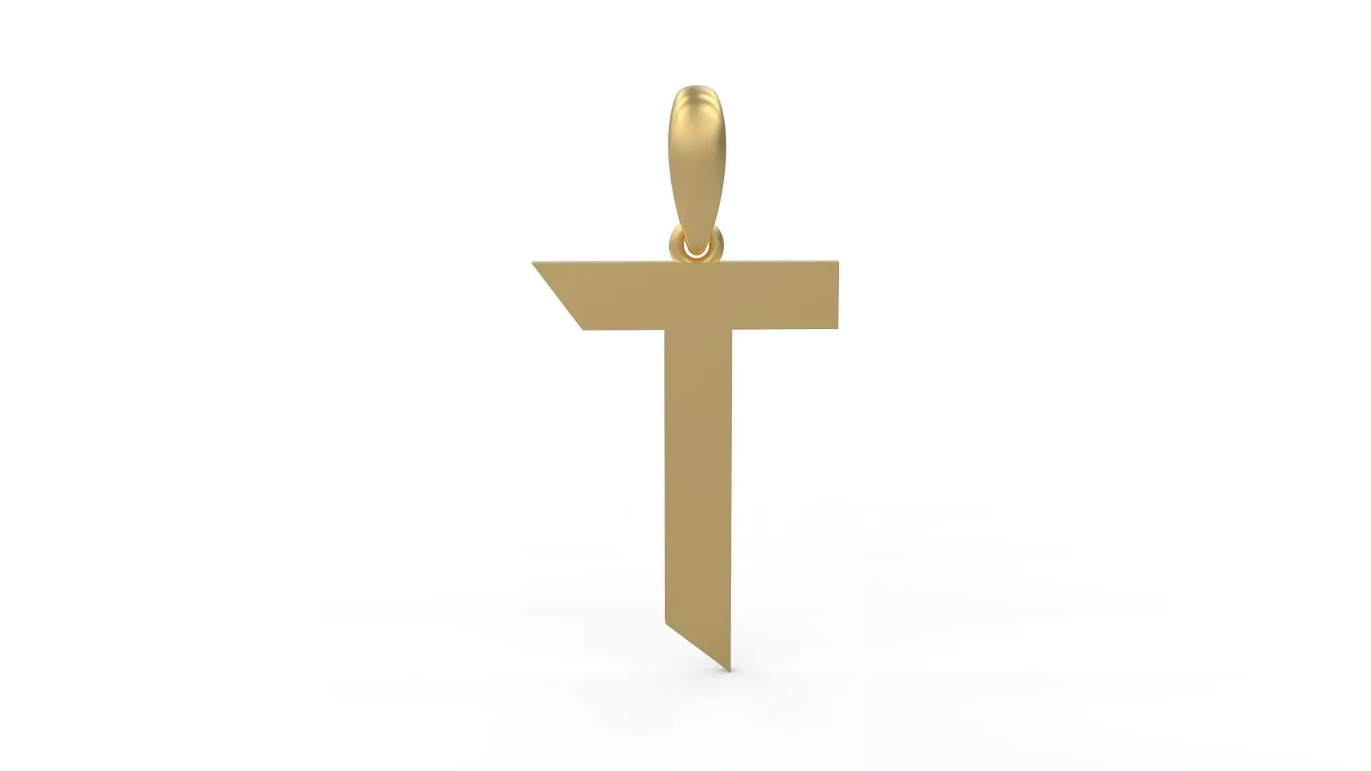 Initial Letters Pendant Iron Maiden T 3D print model_0