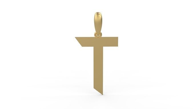Initial Letters Pendant Iron Maiden T 3D print model