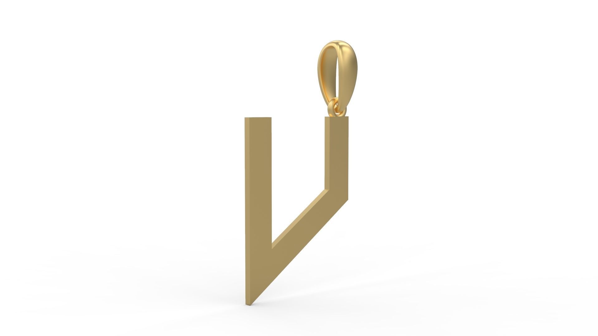 Initial Letters Pendant Iron Maiden V 3D print model_3