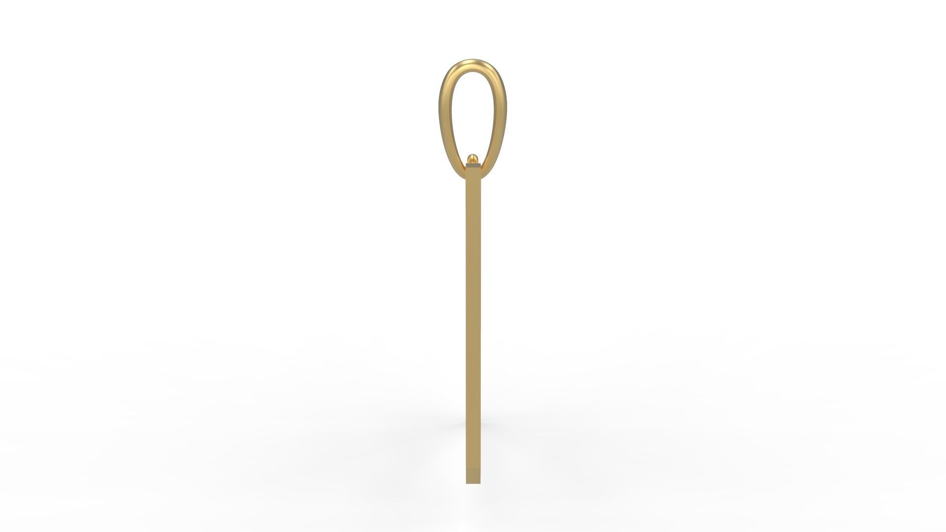 Initial Letters Pendant Iron Maiden W 3D print model_2