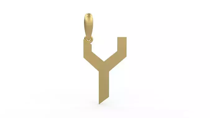 Initial Letters Pendant Iron Maiden Y