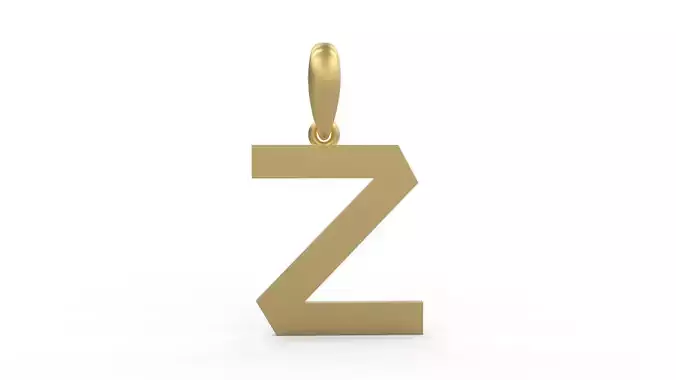 Initial Letters Pendant Iron Maiden Z