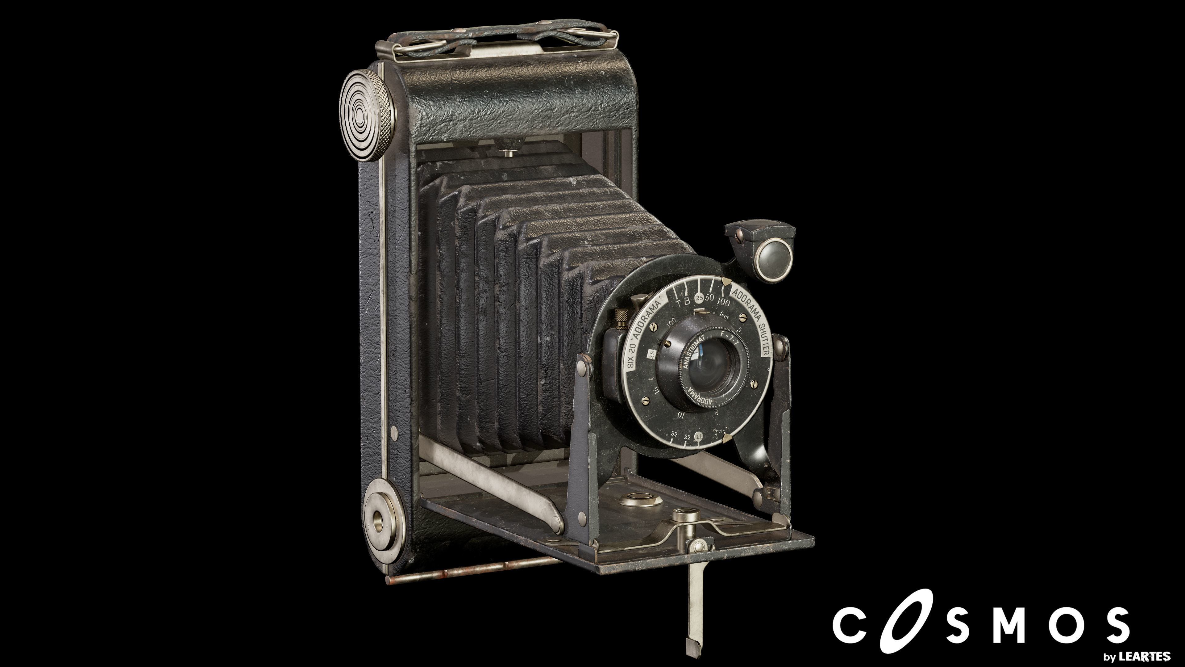Vintage Camera  Low-poly 3D model_1