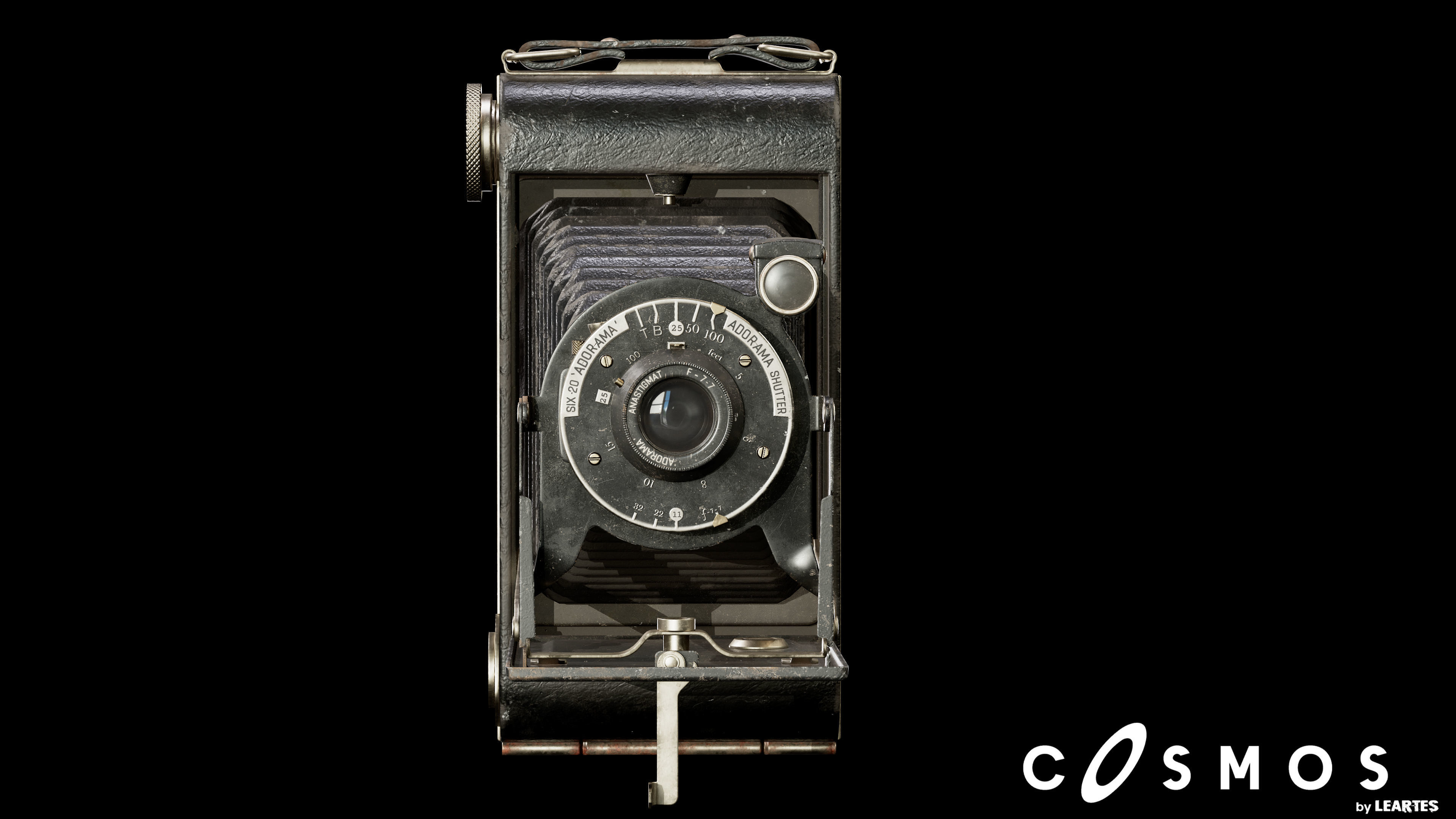 Vintage Camera  Low-poly 3D model_2