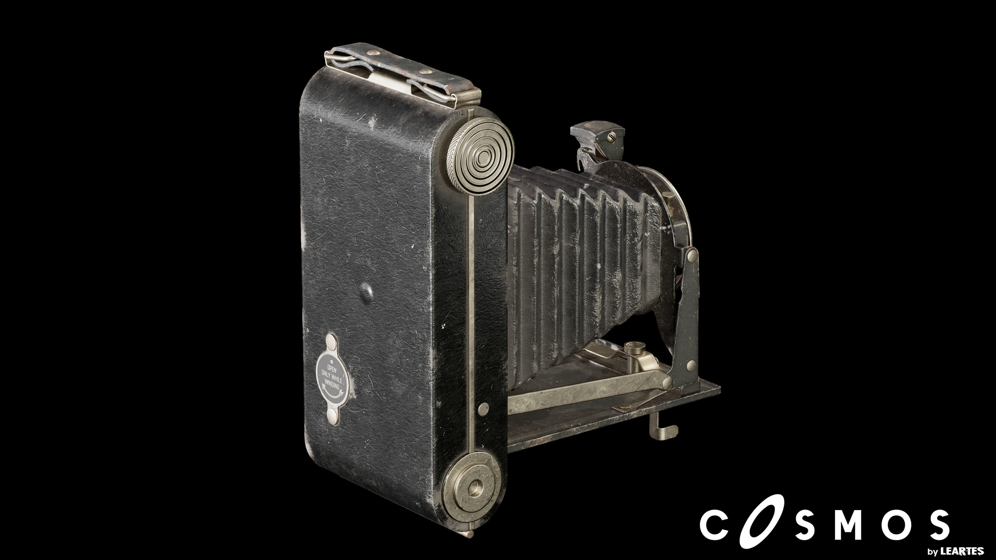 Vintage Camera  Low-poly 3D model_4