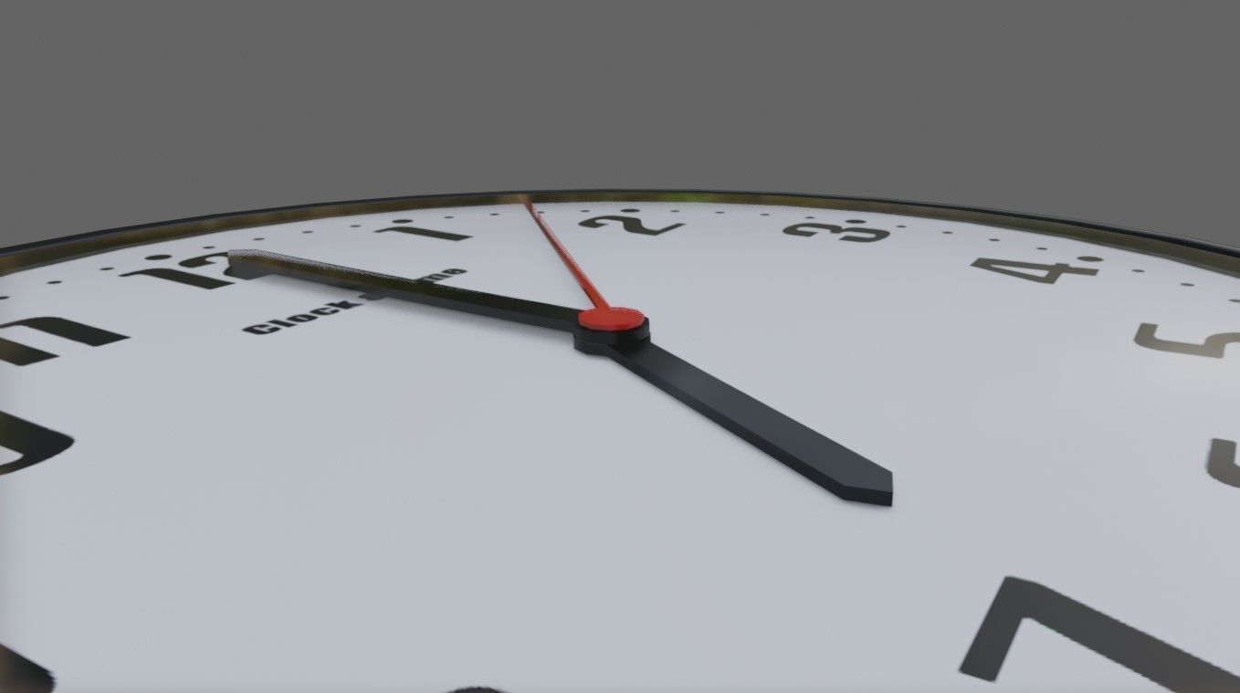 Wall Clock - Relogio de Parede Low-poly 3D model_22