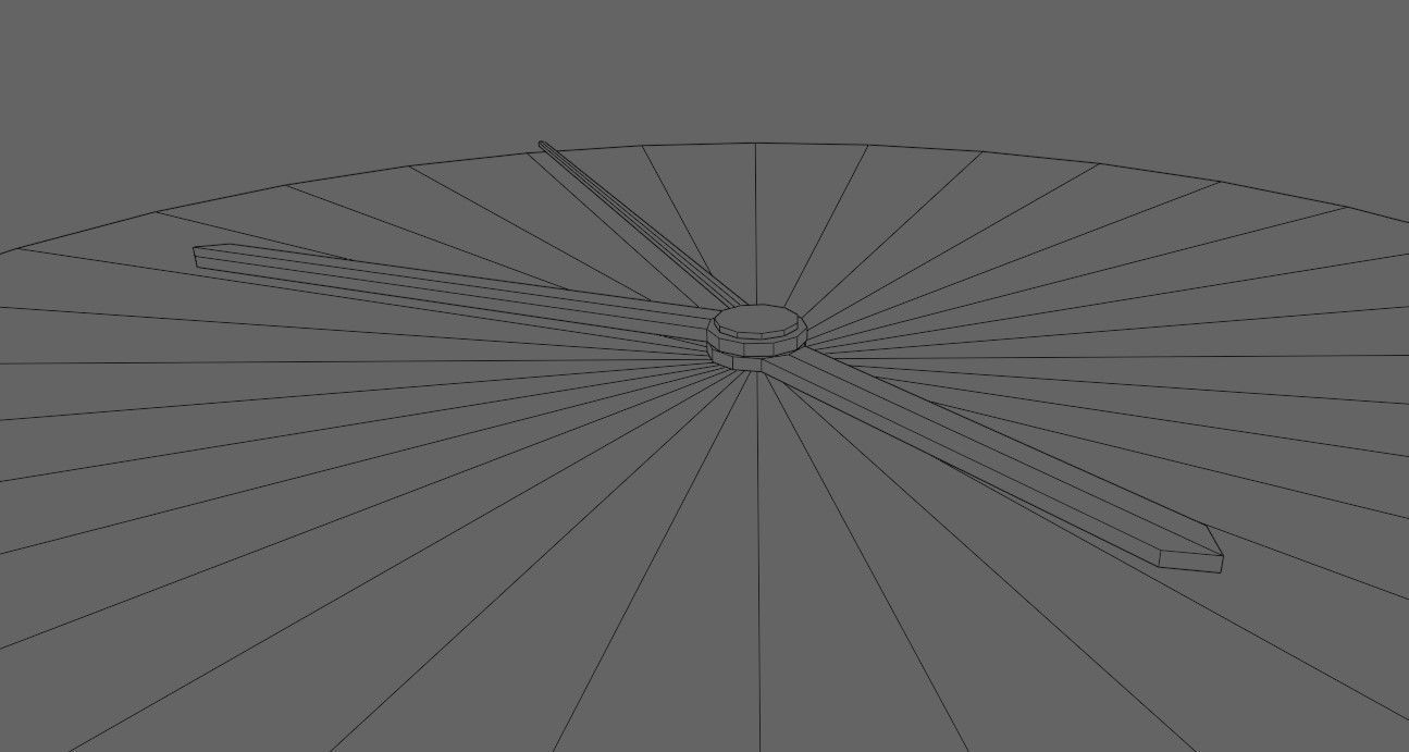 Wall Clock - Relogio de Parede Low-poly 3D model_14