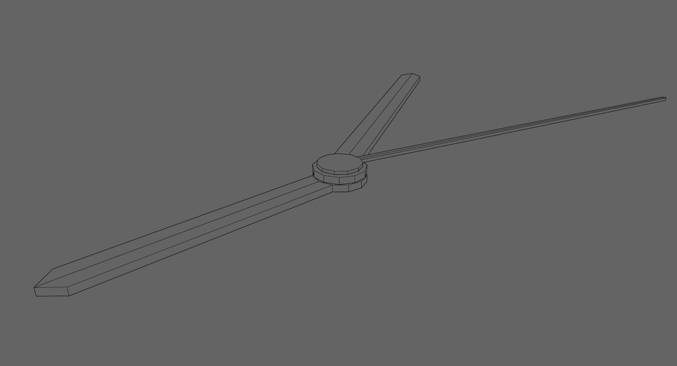 Wall Clock - Relogio de Parede Low-poly 3D model_16