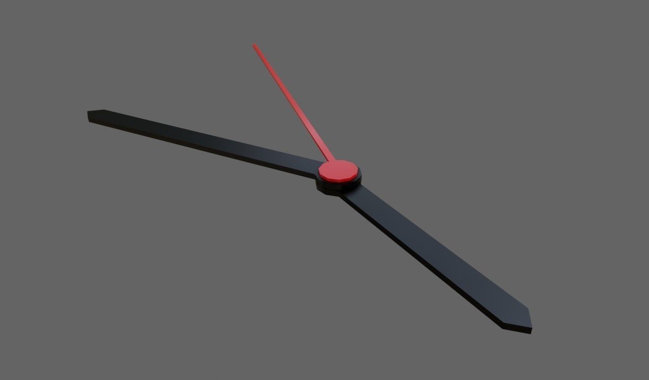 Wall Clock - Relogio de Parede Low-poly 3D model_17