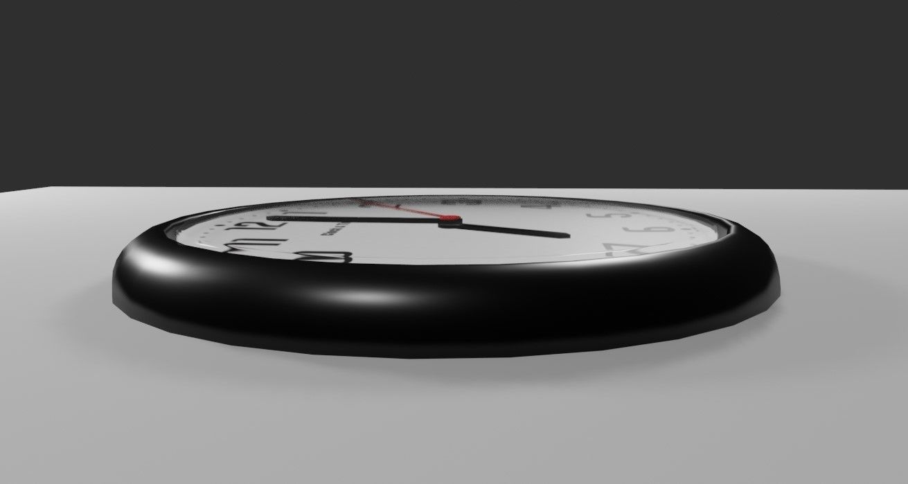 Wall Clock - Relogio de Parede Low-poly 3D model_18