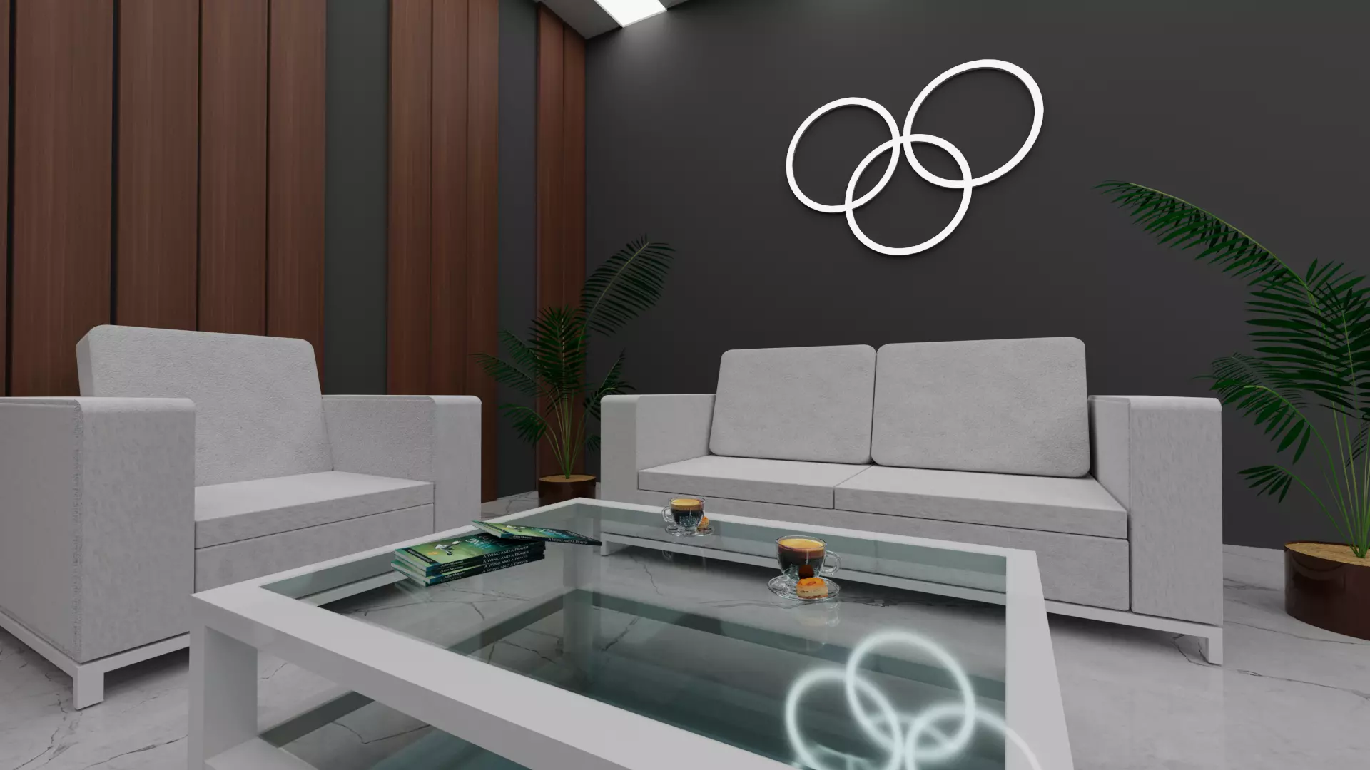 3D model modern INTERIOR ROOM Free 3D model
