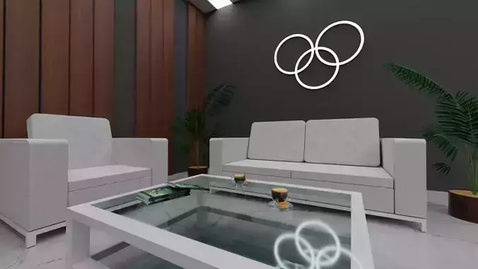 3D model modern INTERIOR ROOM