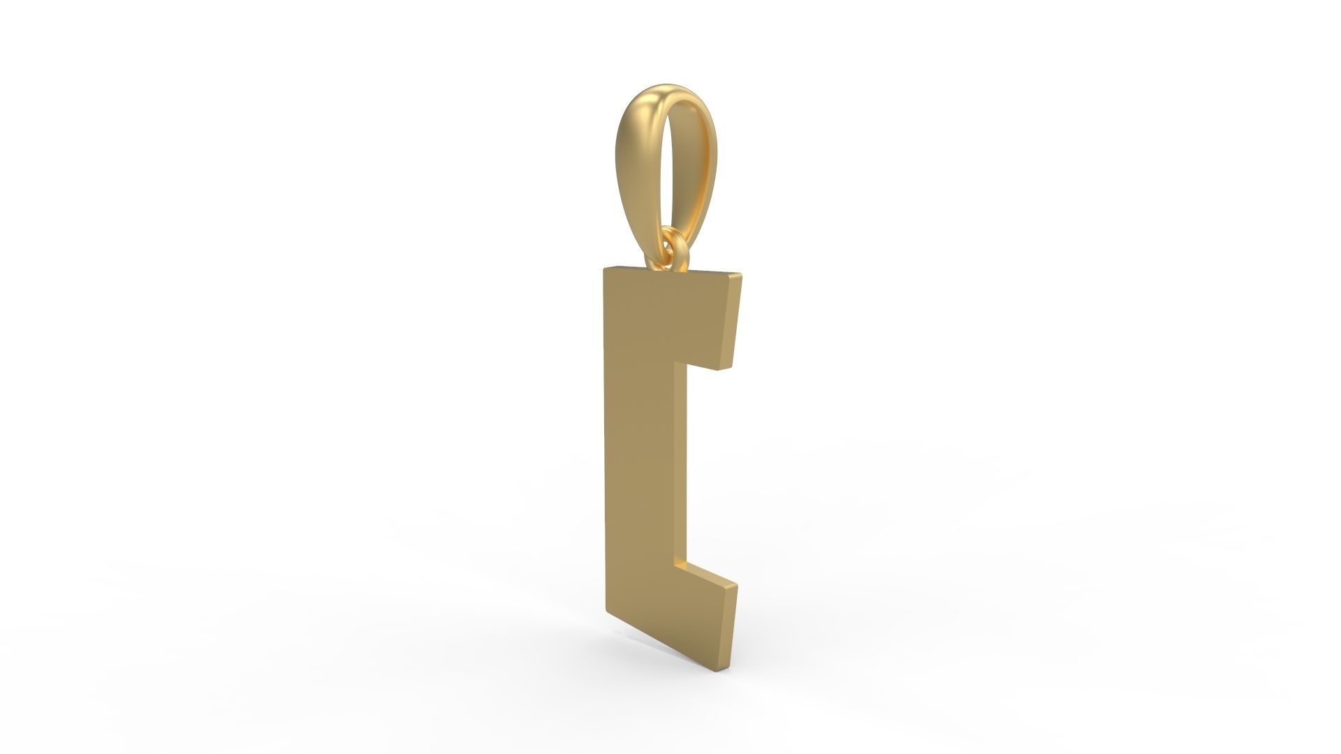 Initial Letters Pendant Jack Stanislav C 3D print model_1