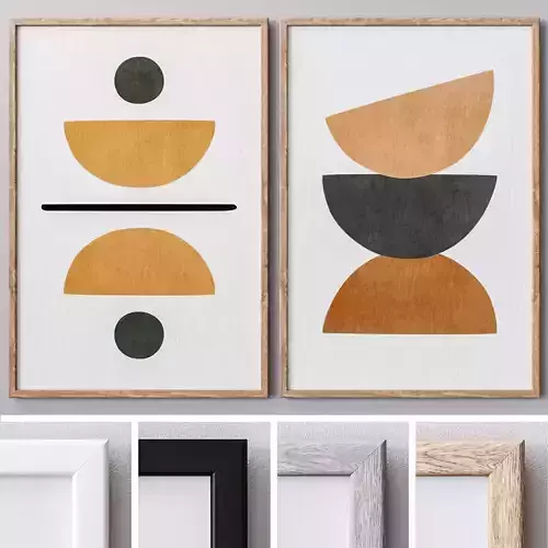 Set of large wall paintings  532