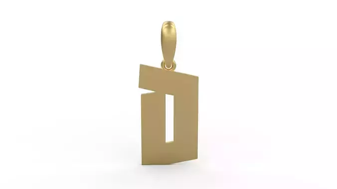 Initial Letters Pendant Jack Stanislav D 3D print model