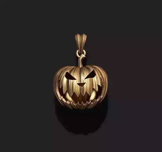 Halloween pumpkin pendant 3D print model